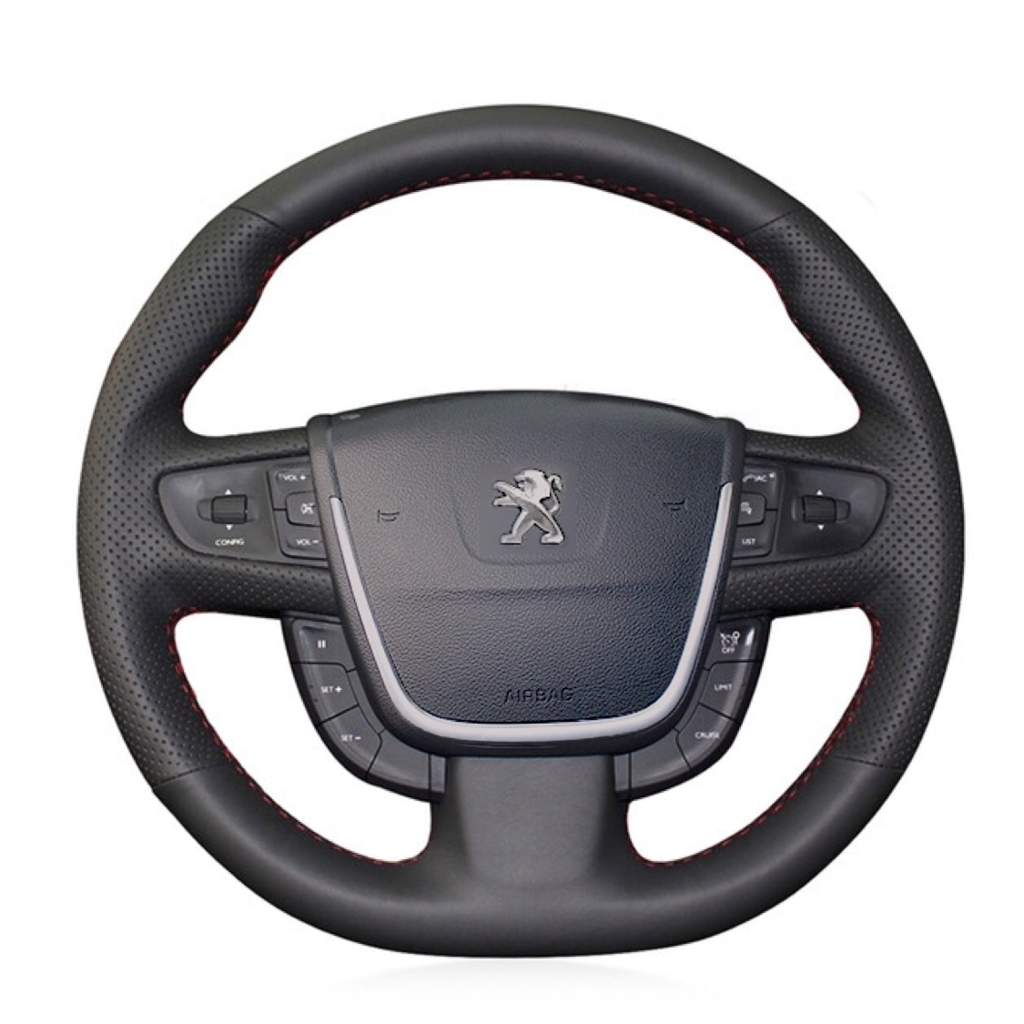 Acheter Couverture de décoration de volant de voiture en Fiber de carbone  ABS, pour Peugeot 508 Allure SW GT, accessoires de style